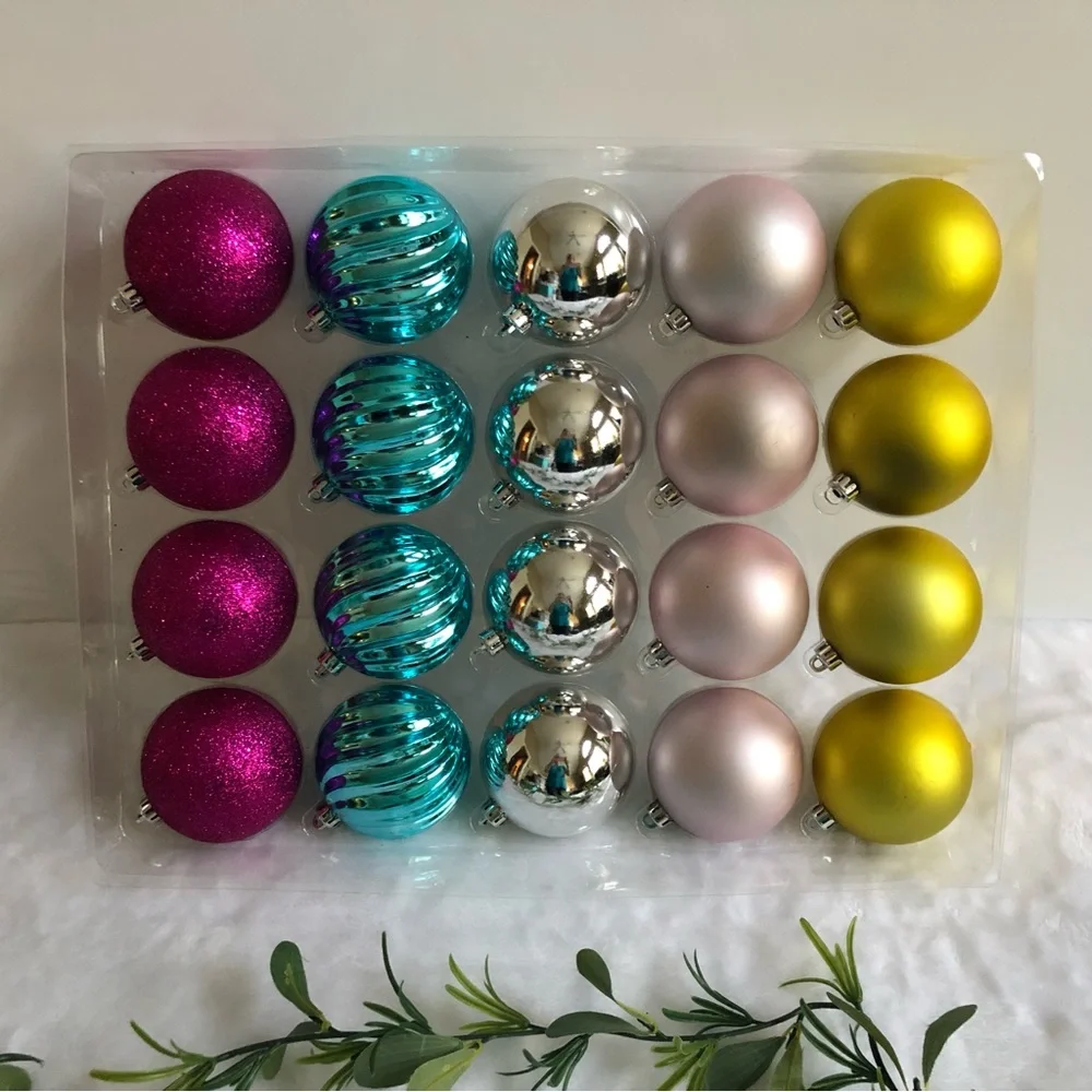 Holiday Lane Shine Bright 100 Assorted Shatterproof Christmas Ornaments Box Set